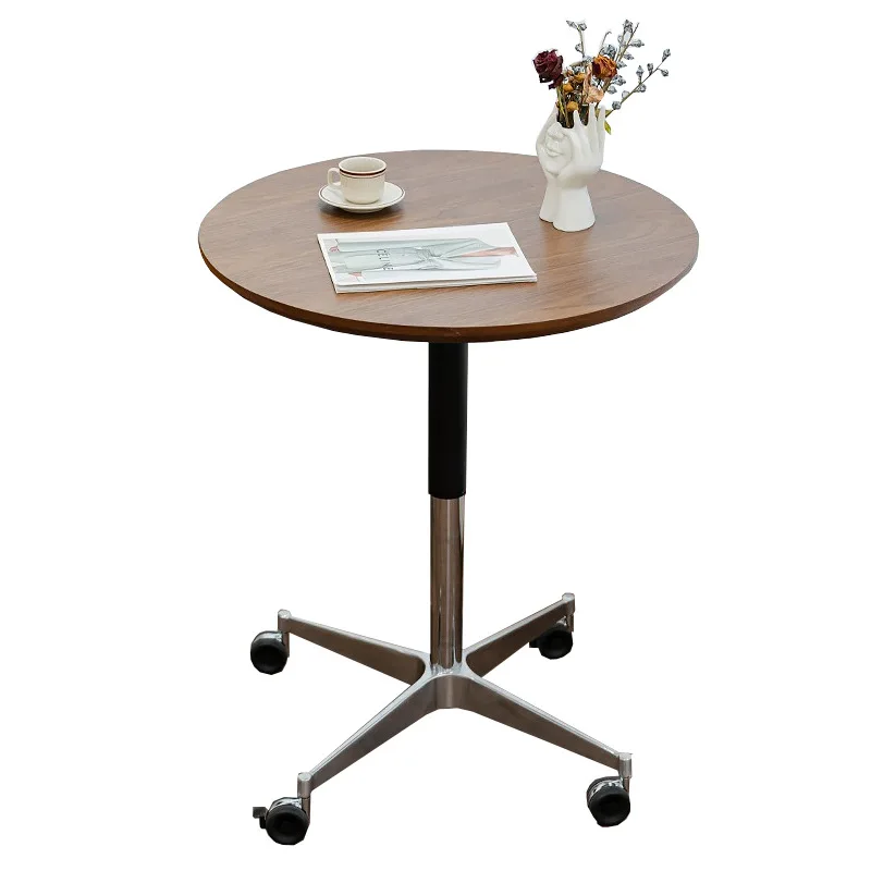 

Lifting table creative designer small round table modern movable living room dining table office conference