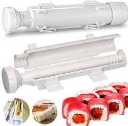 DIY Cylinder Sushi Making Machine Quick Sushi Bazooka Roller Japanese Rolled Rice Meat Mold Rice Ball Mold Kitchen Bento Tool