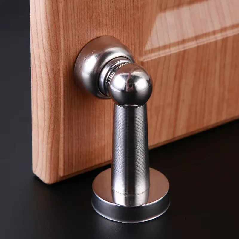 

Bedroom Floor Wall Strong Magnetic Door Stopper, Household Bathroom with Stainless Steel Door Stopper