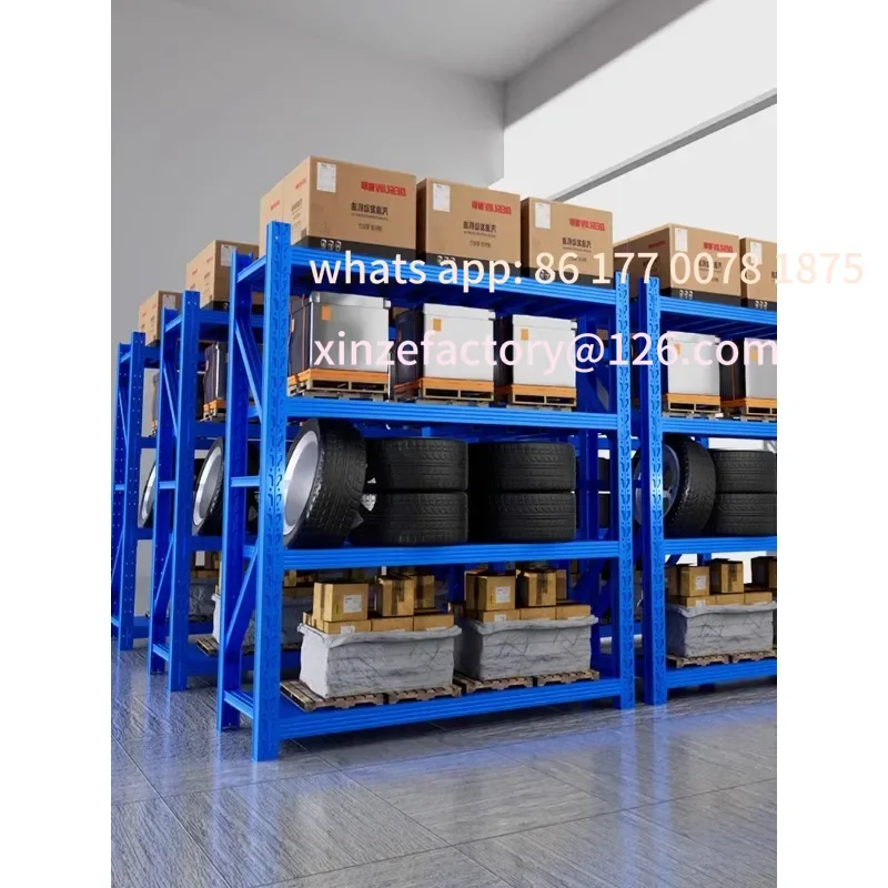 Customizable Warehouse shelves Warehouse shelves Multi-layer display racks Super load-bearing commercial express supermarkets