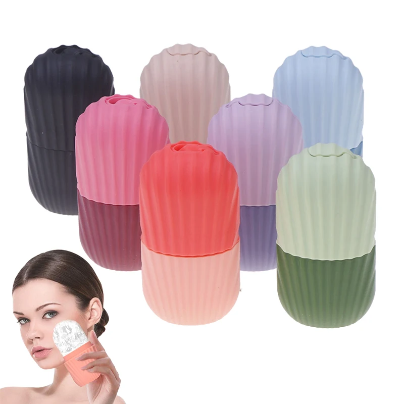 Ice Ball Face Roller Silicone Ice Mold Face Roller Skin Care Lifting Firming Face Skin Reusable Facial Skin Care Tools