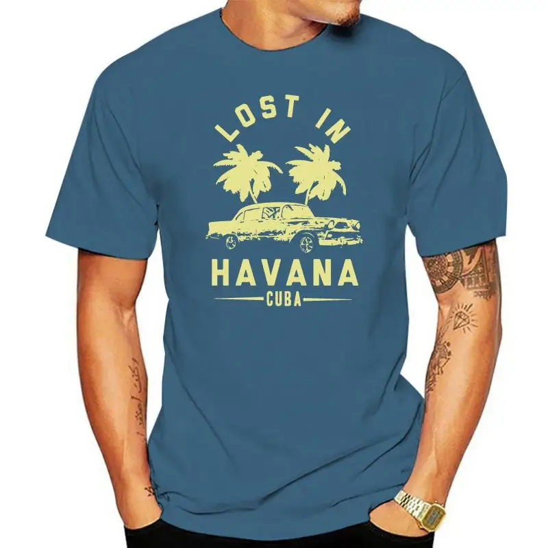 New Arrival Lost In Havanna Cuba T Shirt For Men 2022 Streetwear Kawaii Women T Shirts Hiphop