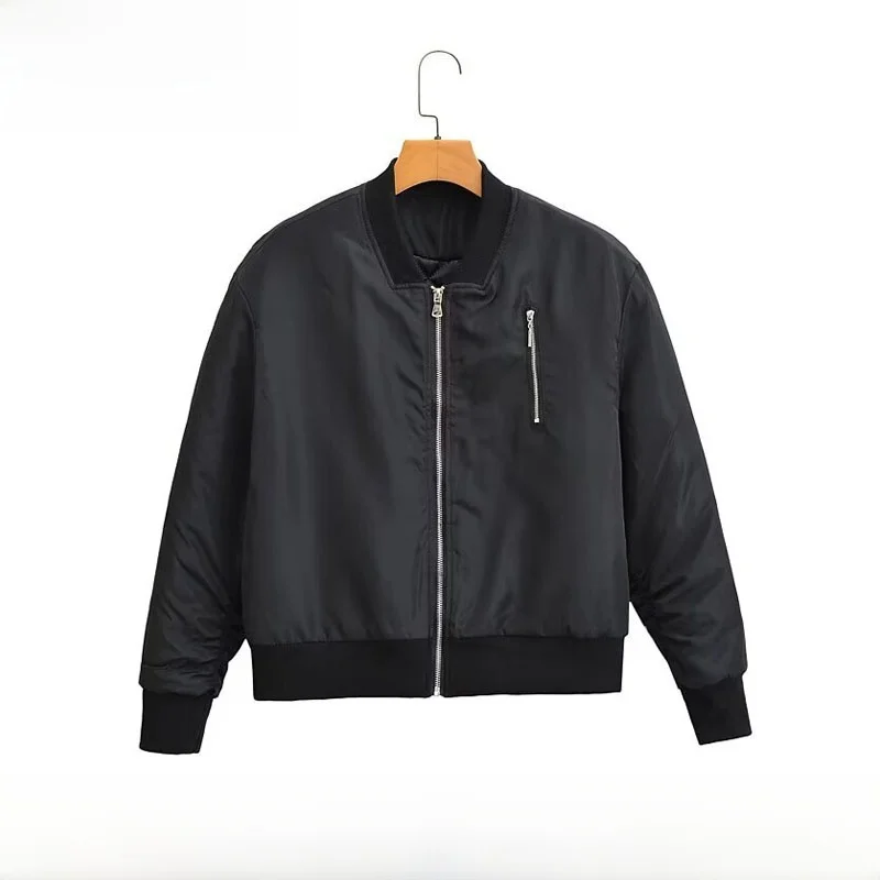 معطف نسائي طويل من Faionable من القطن بياقة Jaet للخريف والشتاء وصل حديثًا ZR Sle عبر الحدود بقصة ضيقة وسحاب... #1