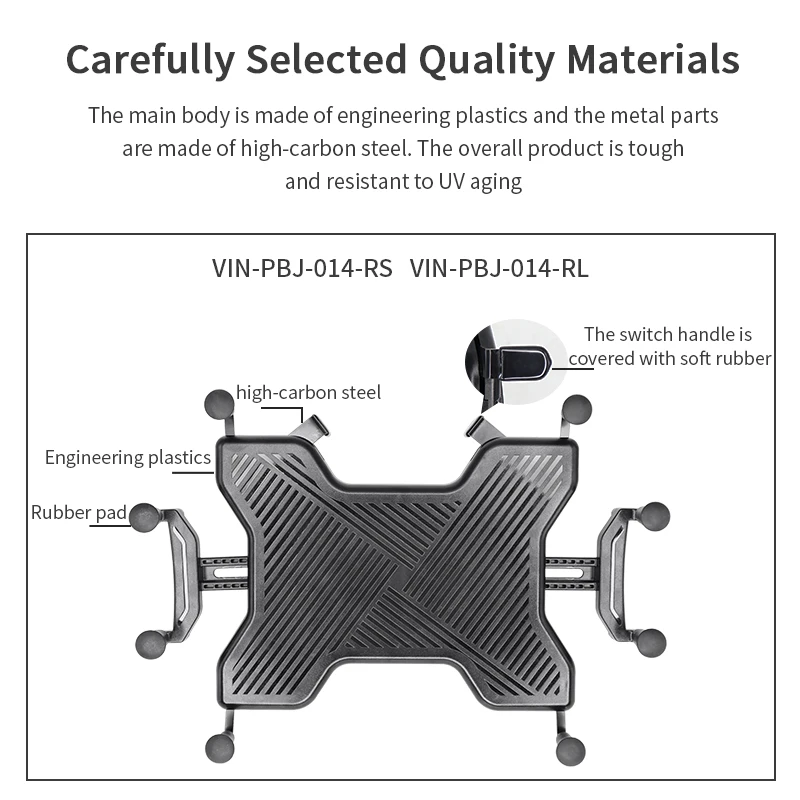 VINmounts Lockable Tablet Mount Universal Anti-Theft Holder for iPad 9th 8th Gen, Samsung Tab S4, Huawei MatePad 10.8, Zebra ET5 view 3