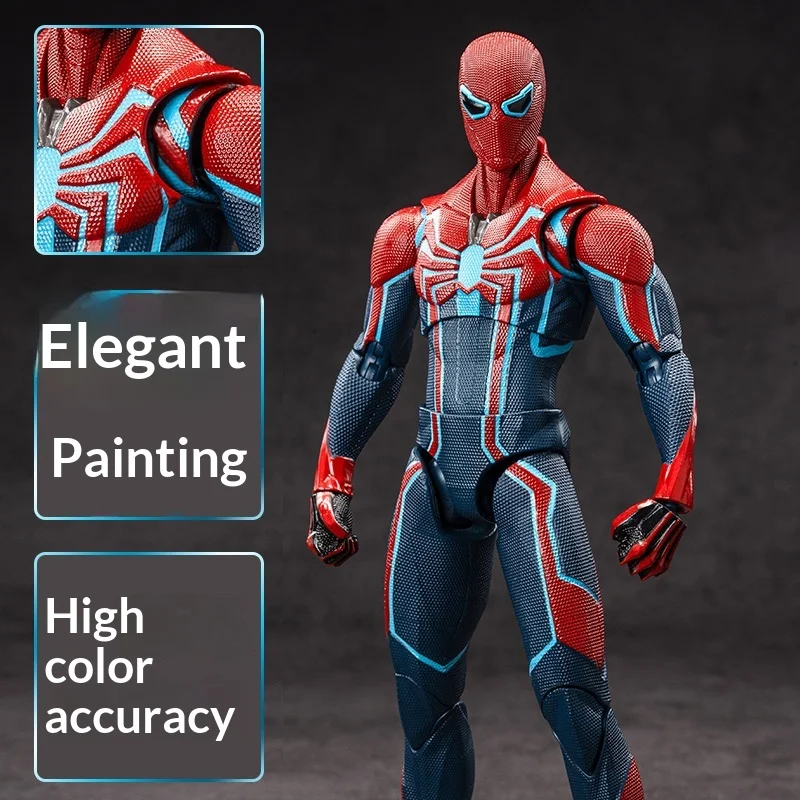 Zhongdong Toys Marvel Spider‑Man PS4 Game Version Full Articulated Action Figure Collectible Model For Desktop Display view 3