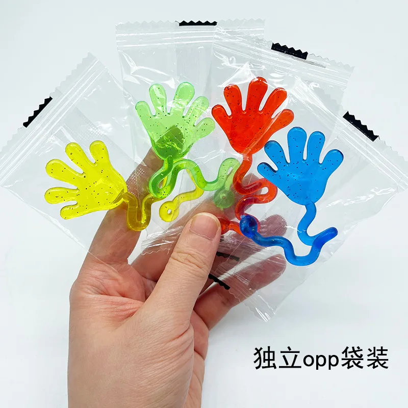 5-20 шт. детская забавная блестящая игрушка для рук, эластичная липкая игрушка для ладони, мягкая игрушка для ладони, детская новинка, подарок, сувениры для вечеринок, поставки