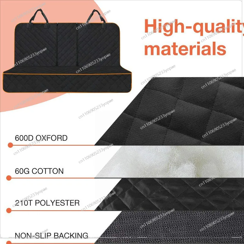Rear Car Pad Pet Supplies Car Rear Seat Pad Waterproof and Anti-dirty Car Pad