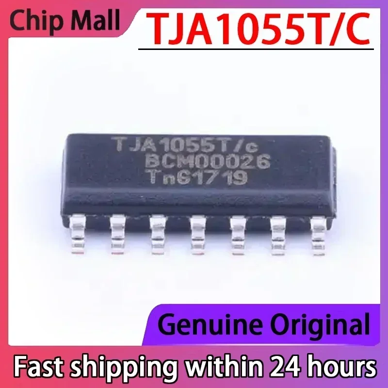 5PCS New Stock of TJA1055T/C TJA1055 SOP14 in Car IC CAN Transceiver Communication Chip