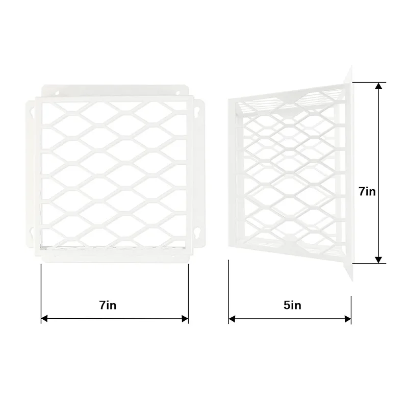 Dryer Vent Bird Guard Protective Cover, Universal Exhaust Fan Shield Fits 3-4 Inch Vent Outlet