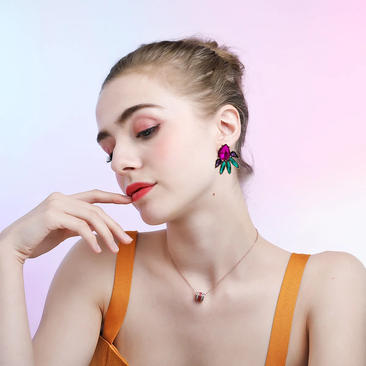 Pendientes simples de moda Vintage para mujer, pendientes de nicho creativos únicos, joyería exagerada europea, regalo de cumpleaños de fiesta