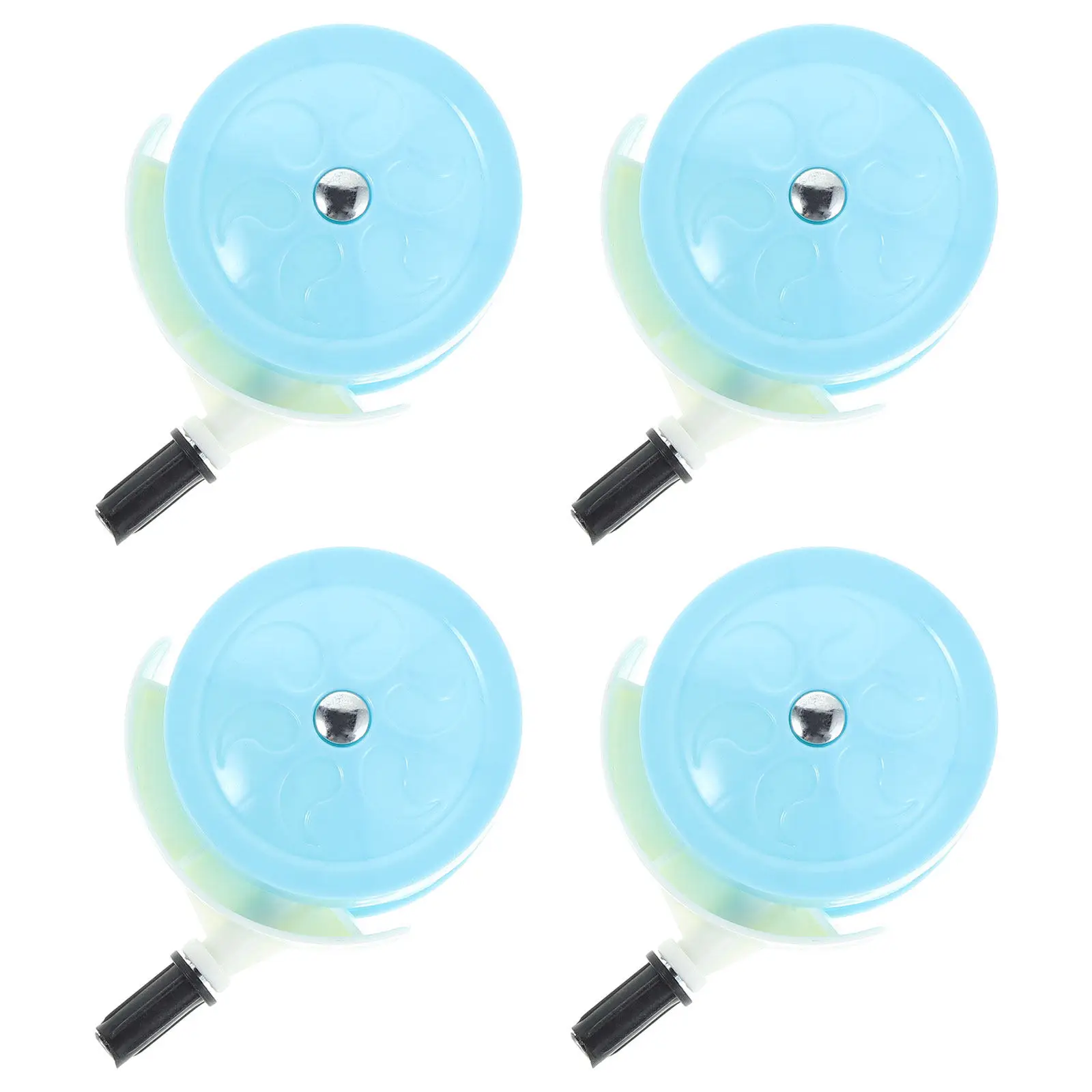 4Pcs Baby Walker Wheels Universal Plastic Silent Casters 3.73x2.59 Easy Attach Replacement Walker Wheel Stroller Parts