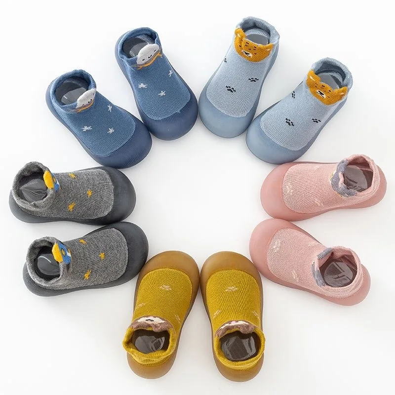 Infant Toddler Spring Summer Soft Sole Sock Shoes Cute Animals Unisex Baby Non-Slip Floor Socks Kids 0-3T Lightweight Prewalker