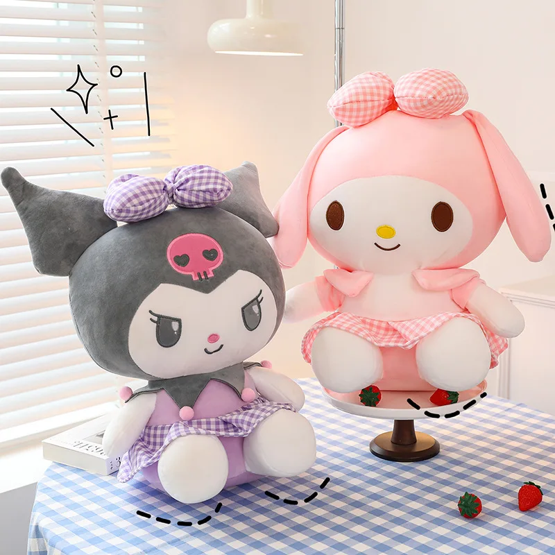 

Sanrio My Melody Kuromi мультяшная плюшевая игрушка подушка для сна кавайные девочки мягкие плюшевые куклы украшение для дома аниме куклы подарок для детей