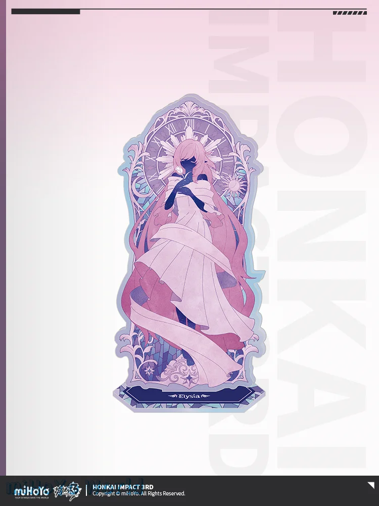 MiHoYo Official Genuine Honkai Impact 3 Elysia Acrylic Because Of You Story Themed Anime Acrylic Board Doujin Elysia gifts