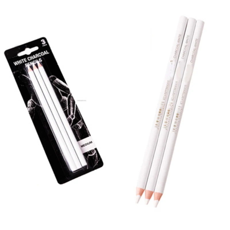 

Sketch Highlight White Pencils Hard Highlight Sketch White Chalk Pencils for Beginners & Artists Drawing Sketching Shading