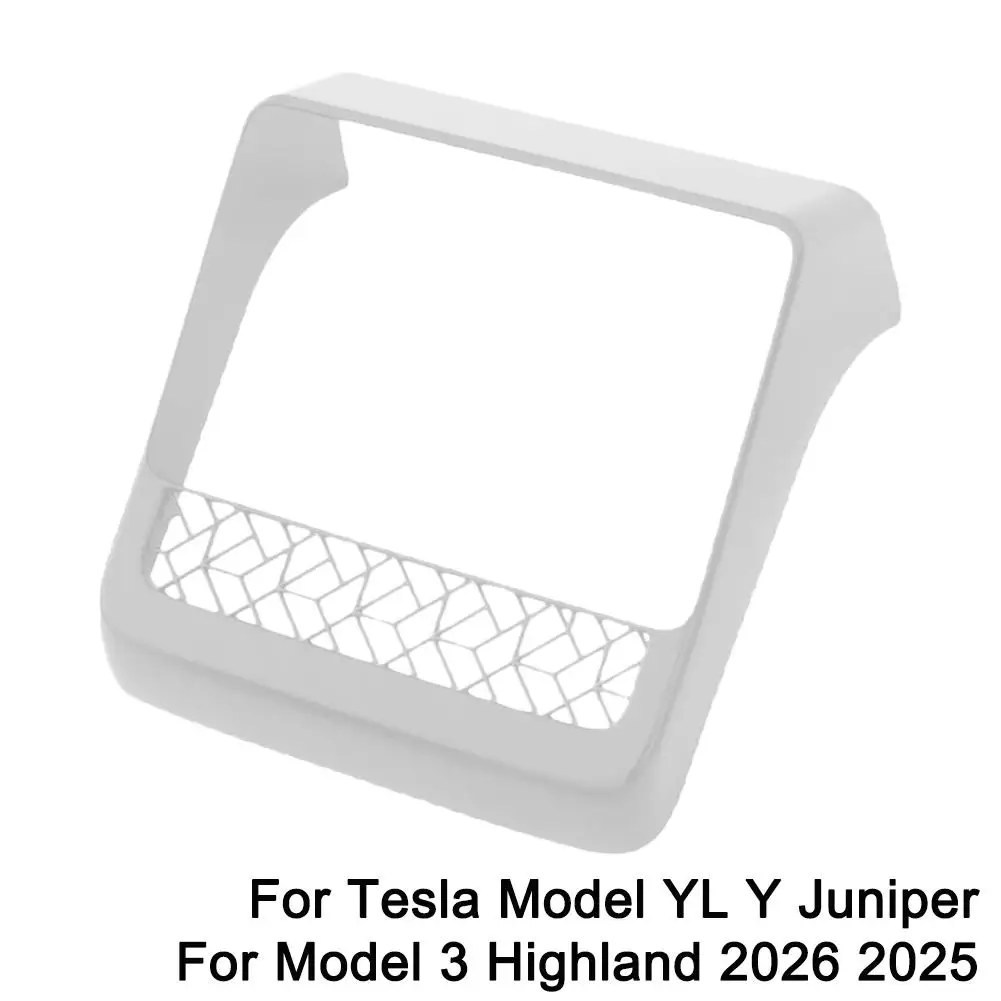 Für Tesla Model YL Y Juniper Model 3 Highland 2026 2025 Rücksitz-Bildschirmschutz Lüftungsgitter AC-Abdeckung Dekor-Modifikationsteile – Detail 1