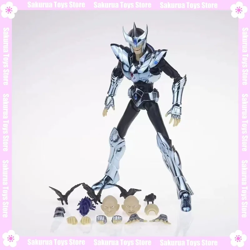 

В наличии, модель CS Saint Seiya Myth EX Corvus, серебряная экшн-фигурка из сплава Saint Seiya, коллекция подарков