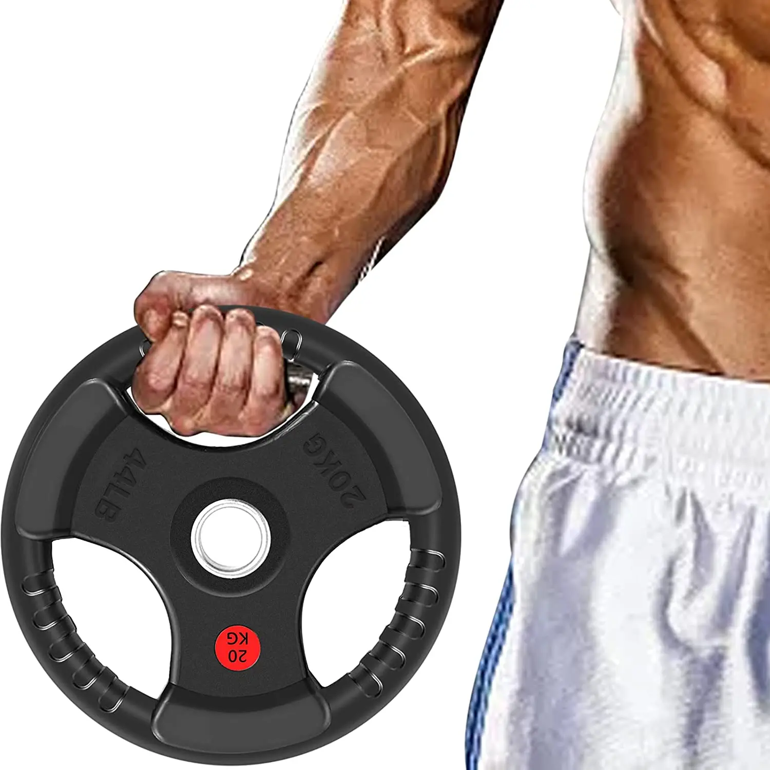 

Custom Three-hole Steel Color Coated Barbell Disc Gym Weight Plates for Home Gym Use Unisexpromote sales