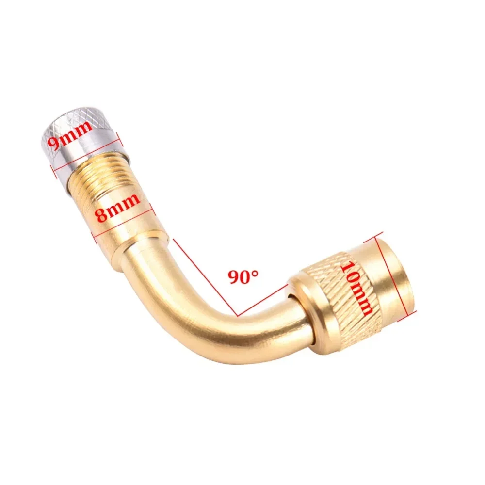 2Pcs/1pcs Motorcycle 45 90 135 Degree Angle Bent Valve Adaptor Tyre Tube Valve Extension Adapter for Truck Car Moto Bike