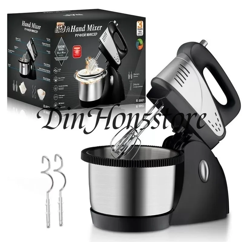 European standard high-power egg beater, electric household desktop automatic egg beater, milk cover, whipping cream beater