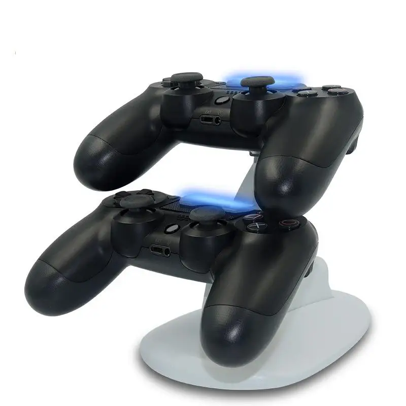 Soporte de cargador de controlador de juegos con indicador Led, estación de acoplamiento de carga USB Dual, Compatible con PS4 Pro/PS4, accesorios