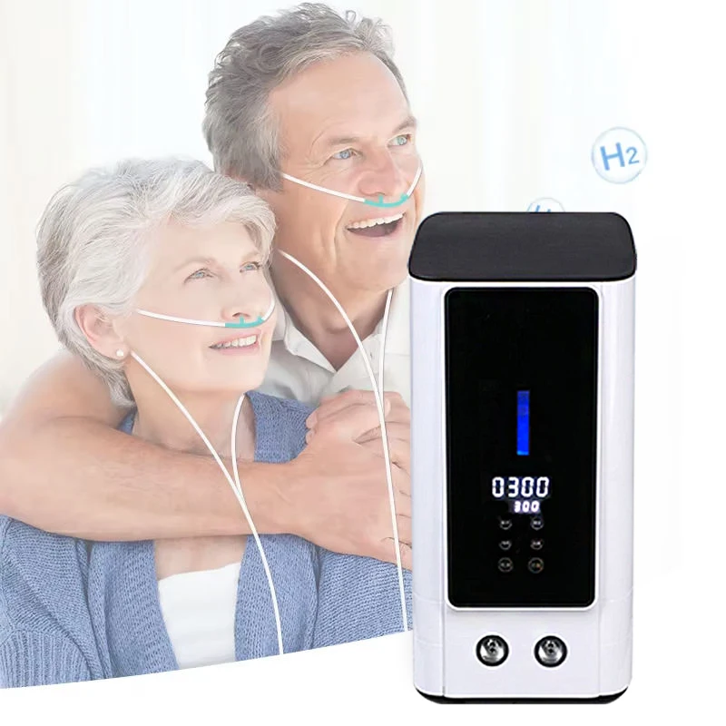 Medical 1200ml Hydrogen Water Generator Hydrogen Inhalation Machine H2 O2 HHO Double Outlet Hydrogen Inhaler Breathing Device