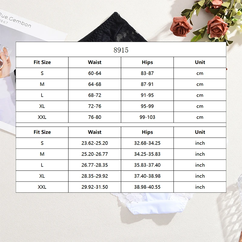 5 قطعة الجوف خارج الأزهار سراويل داخلية نسائية من الدانتيل مثير منخفضة الخصر منظور المرأة ملخصات بلون لينة تنفس السيدات الملابس الداخلية S-XXL #6