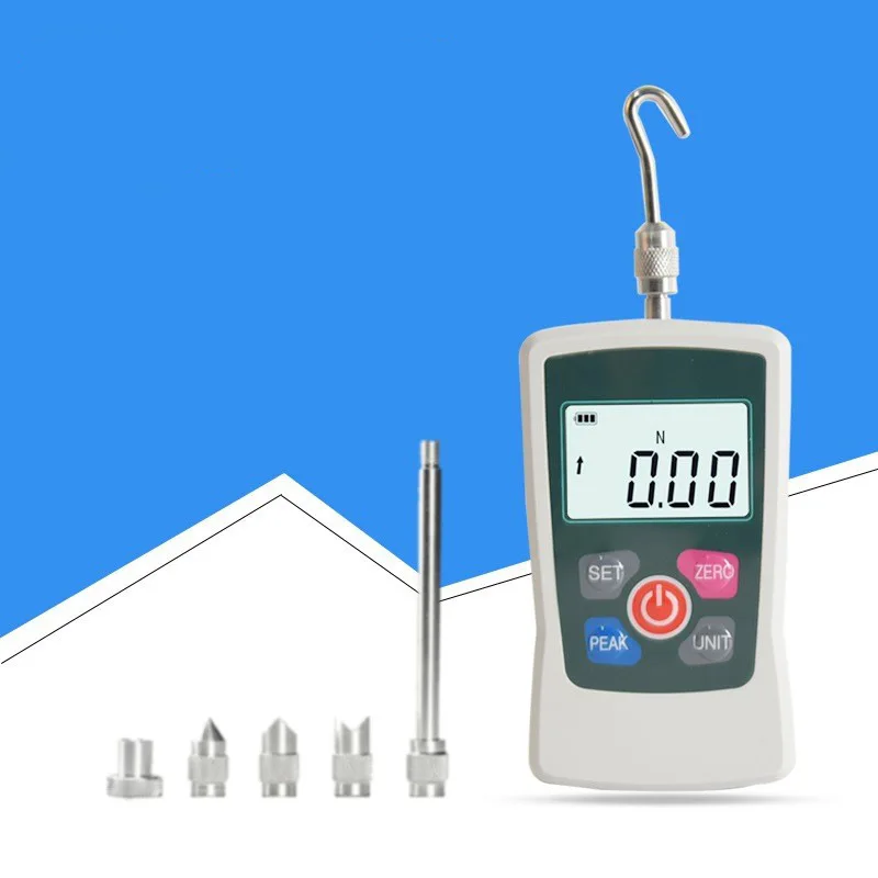 Small Digital Push-Pull Gauge ZMF-2-500N, Force Tester in Kilograms, Pull and Push Force Measurement Tool