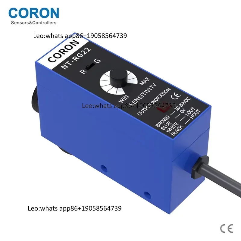 NT-G22-P Optical Sensors Red Light Cable Type 0.1-0.5ms Response Time 102mm Color Mark Detection PNP 10-30VDC Output