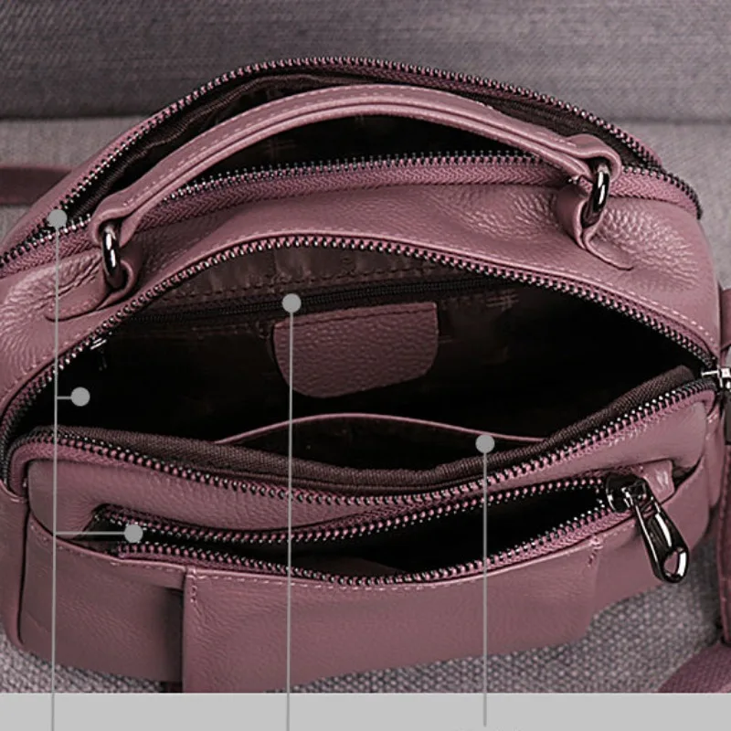 Women Bag Large Capacity New Portable Shoulder Crossbody Small Square Fashion Trendy Big Bag PU Leather Multi-Layer