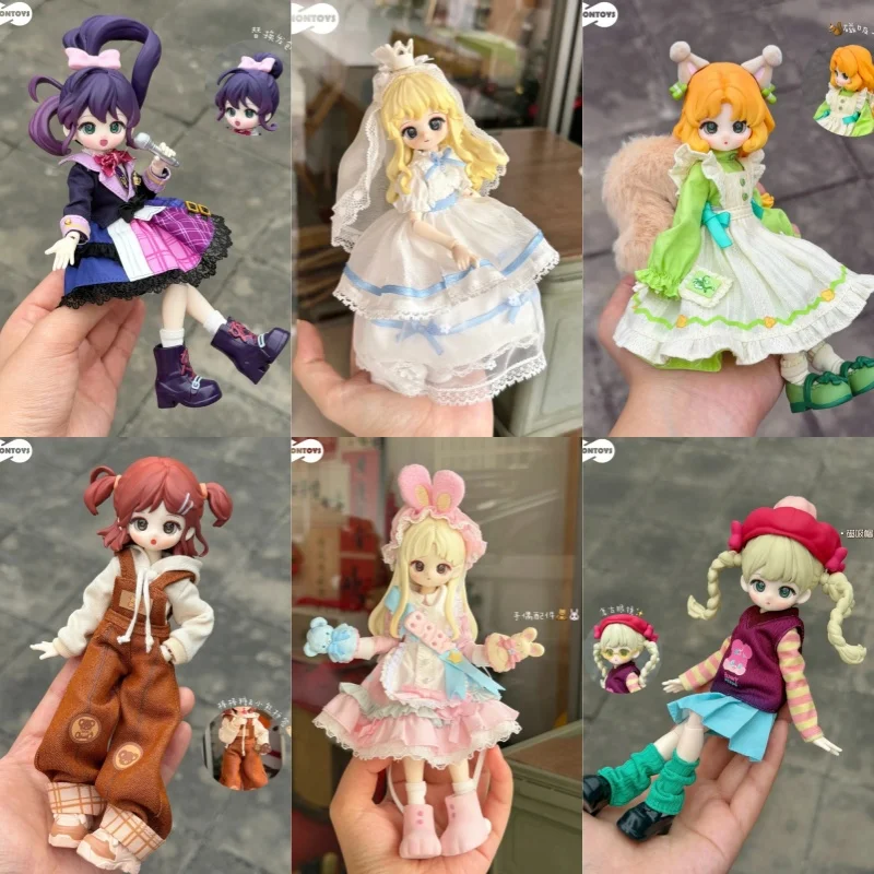 

Simontoys 1/12 Scale Blind Box Normal Puppy Colorful Wardrobe Series Articulated Joint Bjd Action Figure Collectible Toys