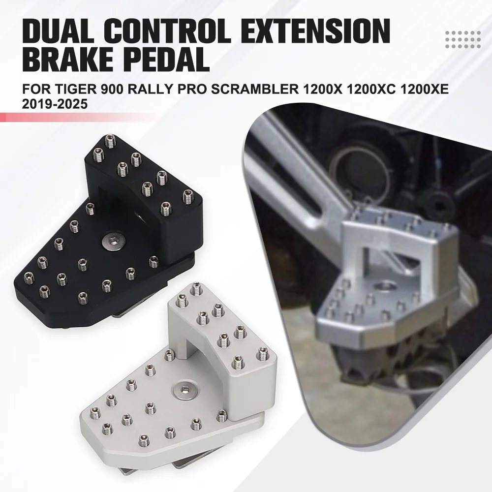 

For Tiger 900 Rally Pro Scrambler 1200X 1200XC 1200XE 2019-2023-2024 2025 Motorcycle DualControl Brake Lever Enlarger And Riser