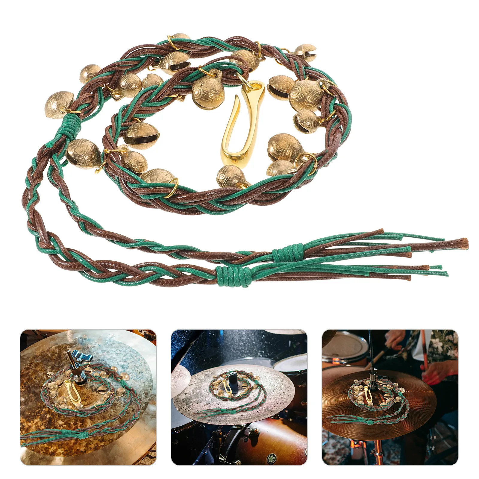 

Набор из 10 колокольчиков для тарелок хай-хэт, рэйд-тарелок и краш-тарелок для барабанных установок, для живых выступлений, джаза и музыкальных представлений