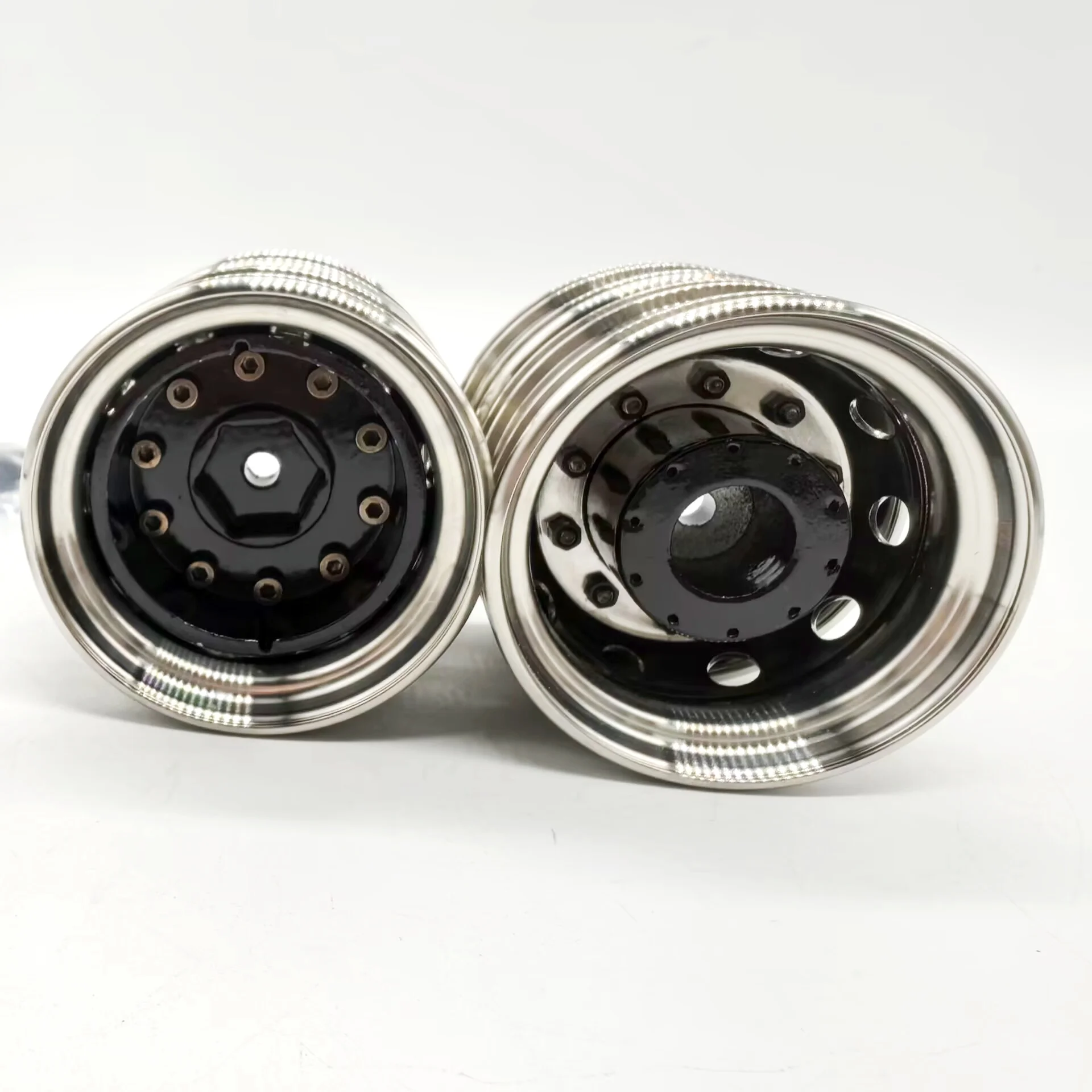 RC 1/14 Drag Head Mud Head General Upgrade Metal Rear Hub for Tamiya Hydraulic Excavator Loader Dump Truck Tripper DIY Parts