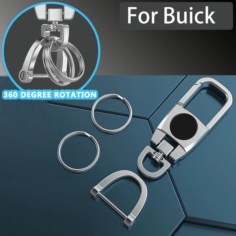 

1PCS Metal Climbing Hook Car Keychain Strong Carabiner Shape Keychain Ring For Buick Envision GS GL6 GL8 Avenir Riviera Lesabre