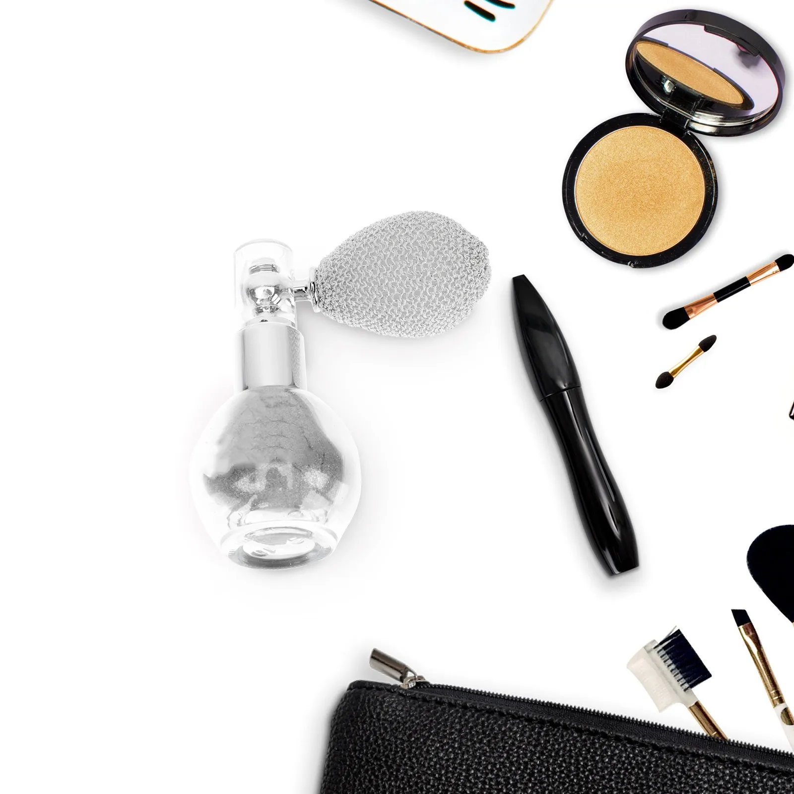 

1 шт. Распылитель для пудры с блестками, инструмент для нанесения блесток на тело, лицо, волосы, ногти, многофункциональный, для создания мерцающего декора, изысканный, маленький размер