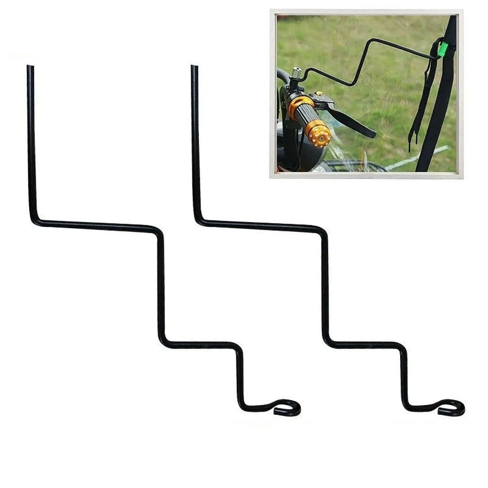 

2Pcs Motorcycle Windshield Film Bracket Scooter Umbrella Bracket Holder Mount Rain Cover Support for Picnic Trip Camping