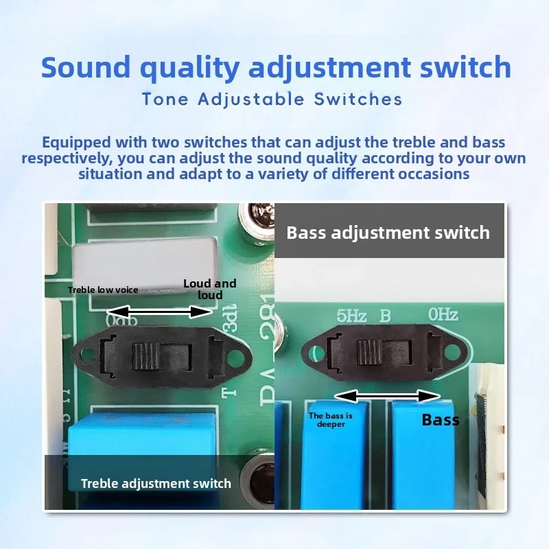 Hifi-Qualität 1000W Hochleistungs 2-Wege Einstellbare Hoch-Tief Professionelle Bühnenlautsprecher Frequenzweiche