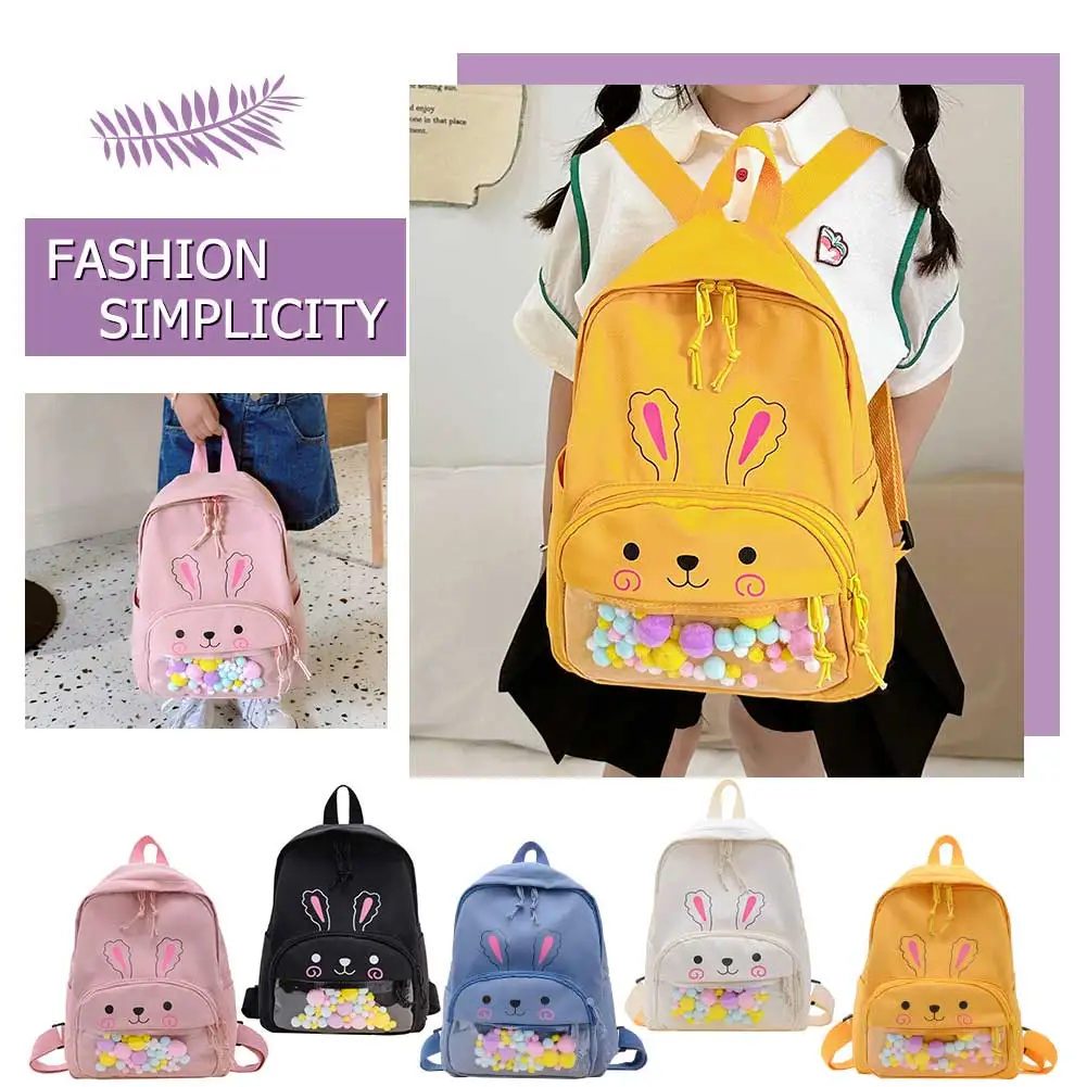 Tas Ransel Kecil TK Lucu Tas Sekolah Anak Trendi Tas Buku Kartun Kawaii Tas Ransel Motif Kelinci Tas Ransel Mini Travel