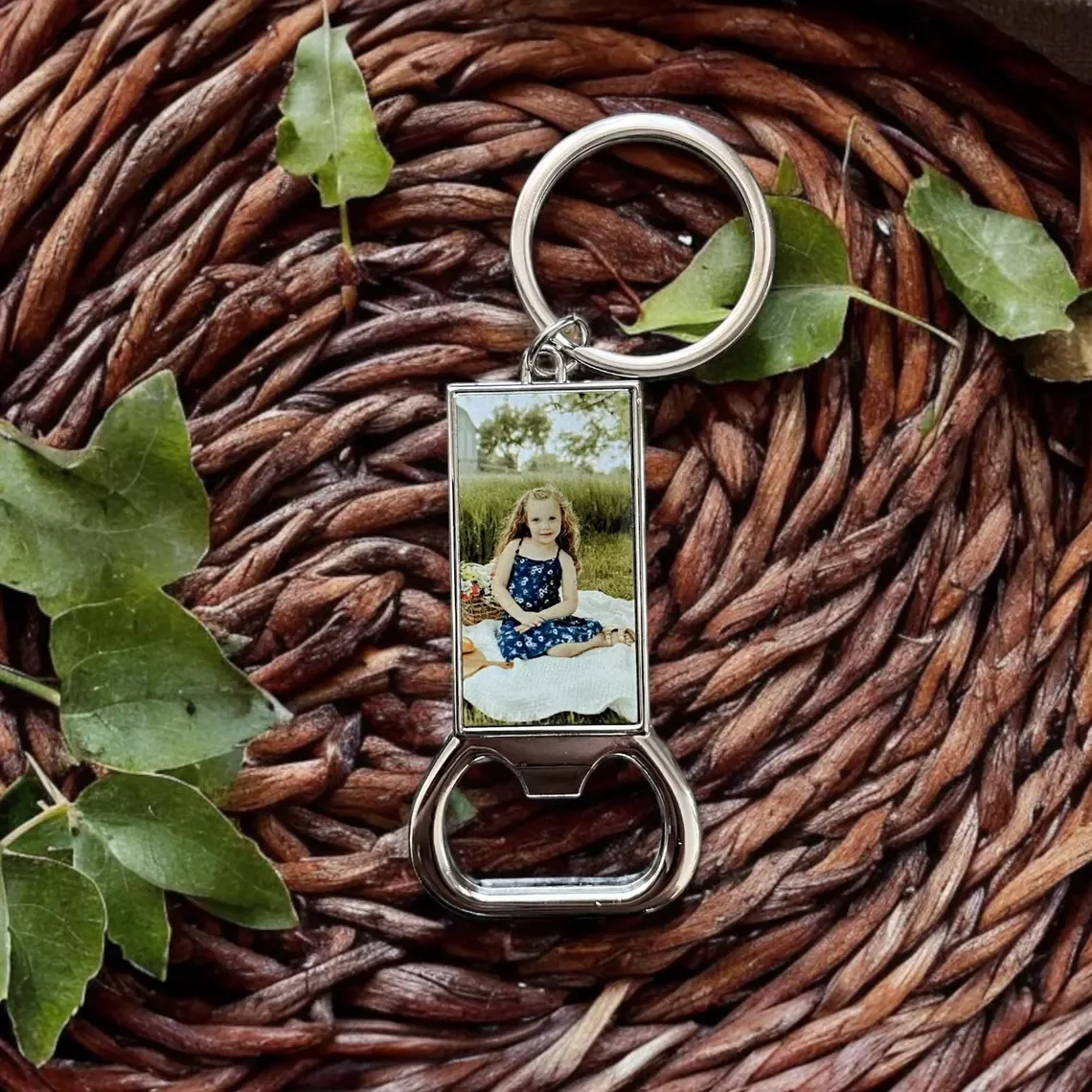 Ouvre-bouteilles de bière et de boissons photo personnalisables par transfert de chaleur, adaptés aux cadeaux de vacances/mariage/serre, fêtes