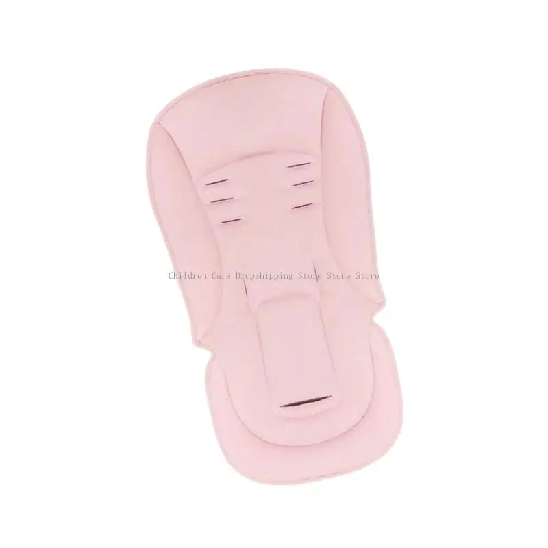 وسادة مقعد لعربات الأطفال قابلة للتنفس، نسيج مريح يناسب معظم عربات الأطفال، سهل التنظيف، 3 فتحات أمان لتحديد المواقع