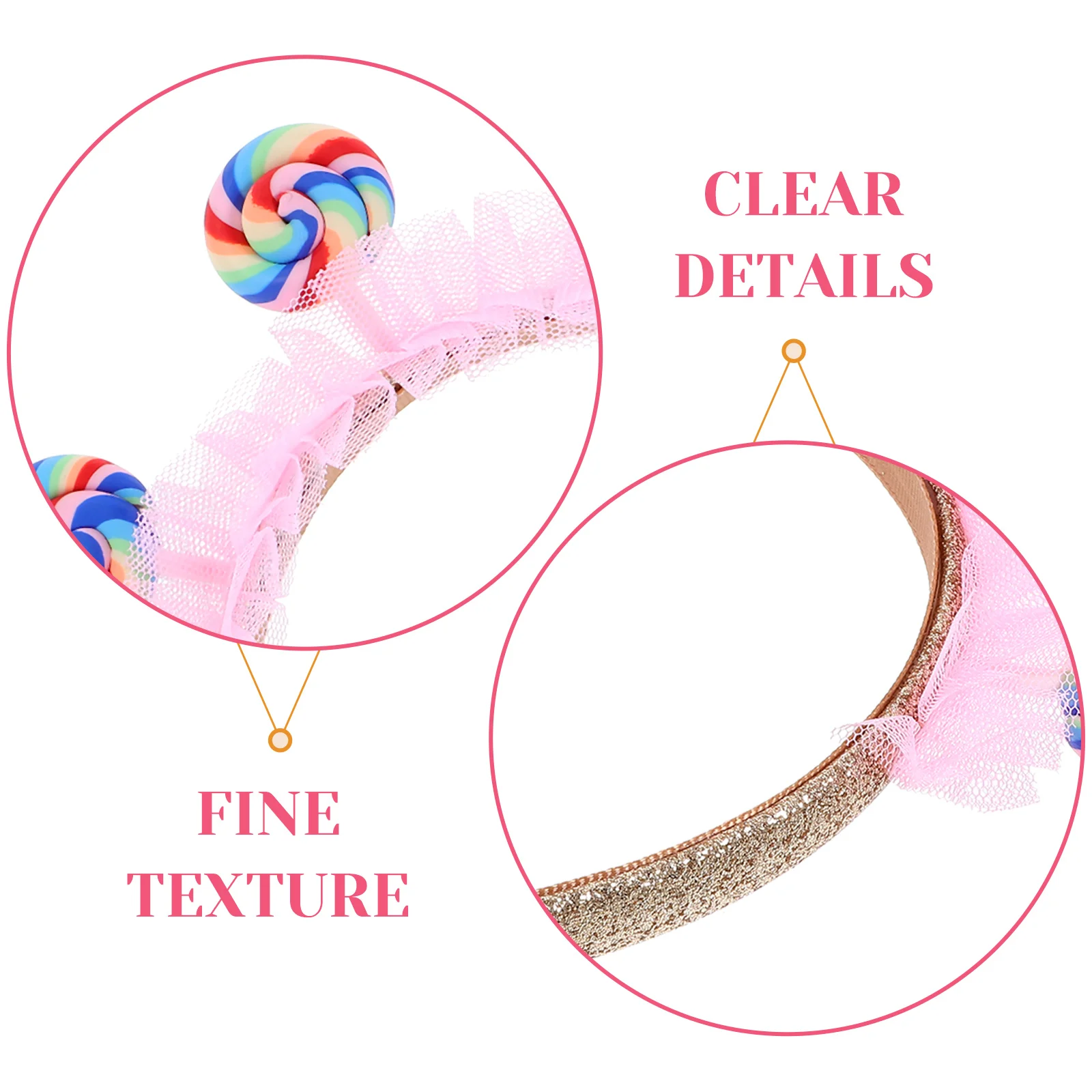 Candy Headband Kids cartoon Lollipop Headband pink cute Hair Hoops Fashion Toddler Hair Band gifts Girls Sweet Hair Accessories