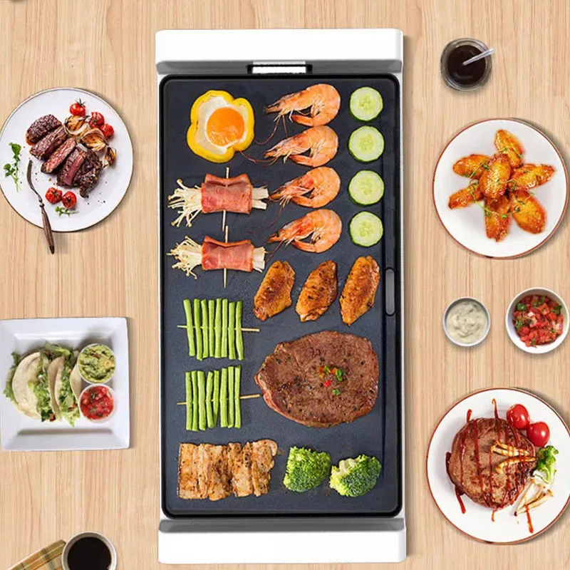 Электрический гриль, машина для барбекю, бытовой электрический противень в корейском стиле, гриль для барбекю, духовка с антипригарным покрытием