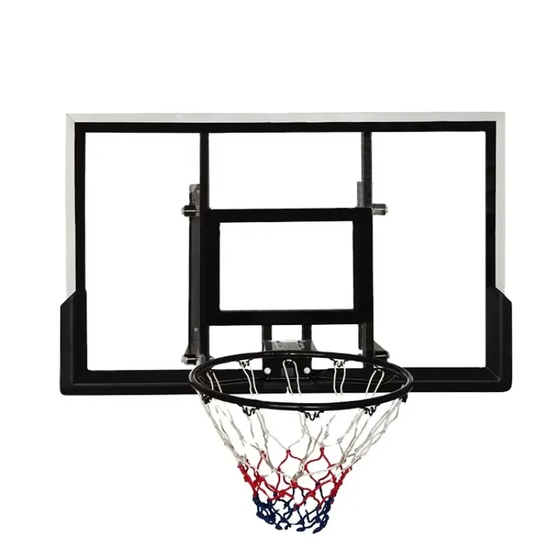 Blue Indoor/Outdoor Basketball Shooting Rack Wall Mounted Frame for Adults