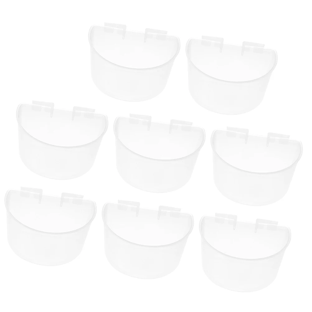 

Pet Cage Feeder Chicken Watering Bowls Hanging Feeders Plastic Bird Cage Cups Pigeon Feeding Bowls Lightweight Durable Easy