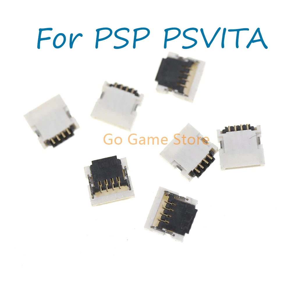 50 Uds. Conector de botón LR de enchufe de alimentación de retroiluminación de repuesto para PSP1000 2000 3000 Psvita1000 2000 PSP GO