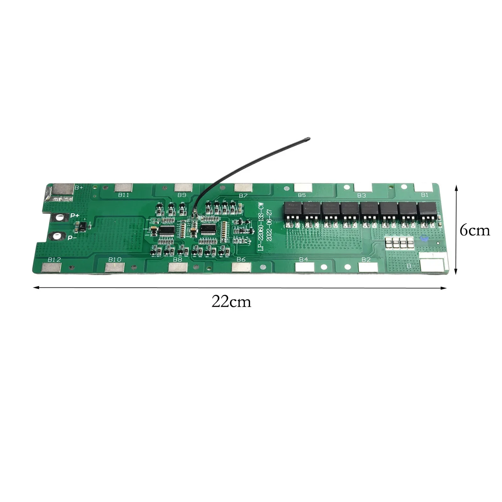 Imagem -06 - Placa do Pwb para E-trotinette Pilha de Bateria do Lítio Placa de Proteção Caixa da Bateria do E-bike Suporte 13s 6p 48v 30a