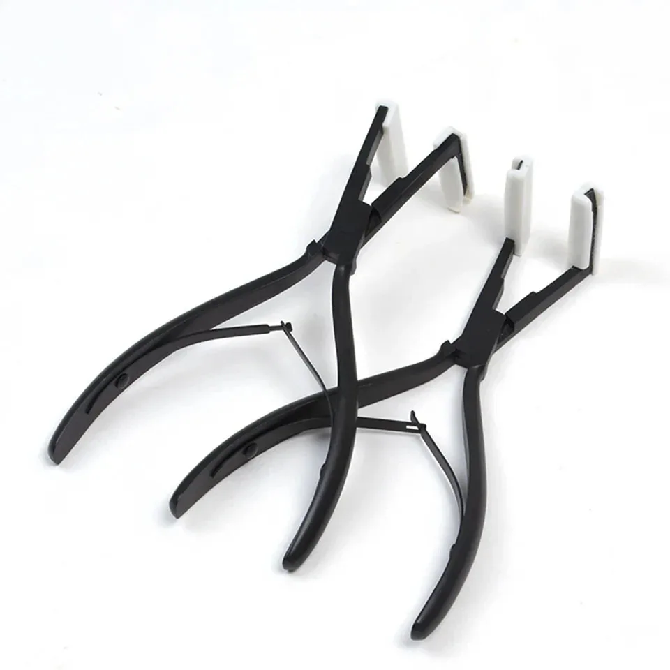 

1PC 7 inch Black Stainless Steel Pliers for tape hair extension Tape Sealing Plier Keratin Hair Extensions Tools