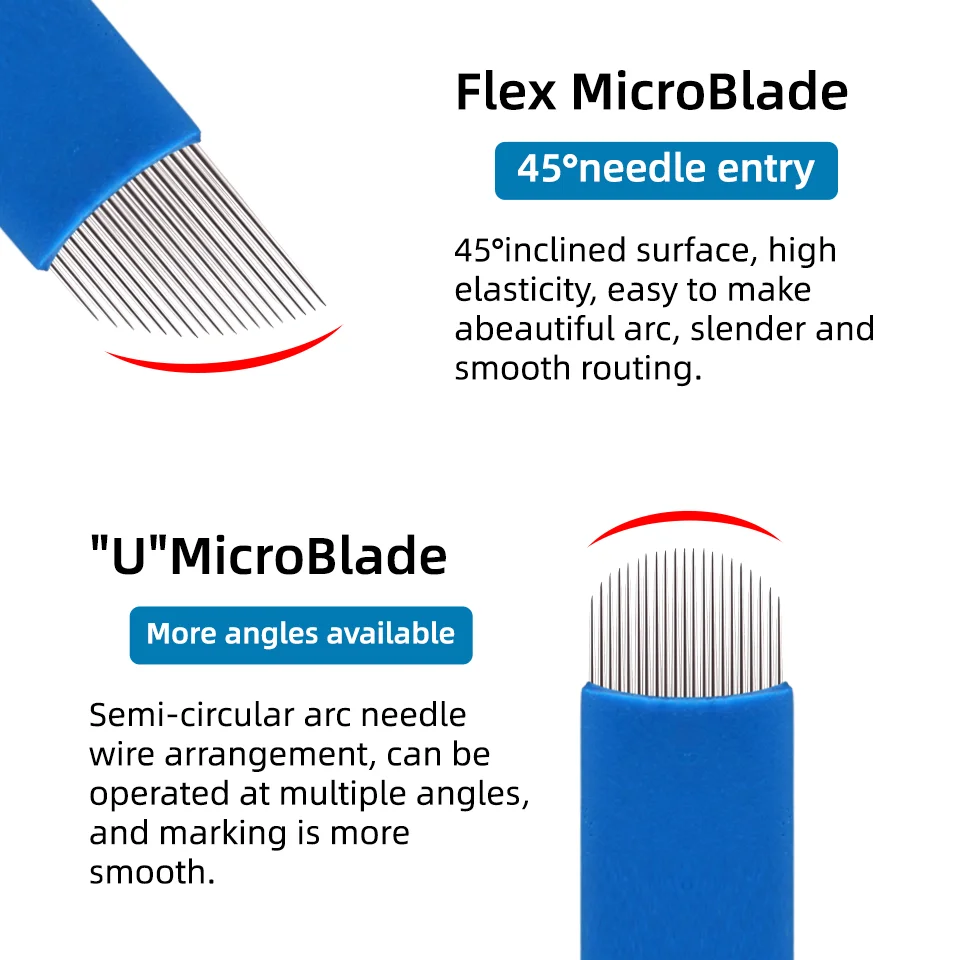 Иглы для микроблейдинга, 0,18-0,25 мм, 20/50 шт.