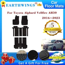 Car Floor Mats For Toyota Alphard 30 Vellfire AH30 Lexus LM 2016~2023 Carpets Cover Rugs Foot Pads Interior Accessories Stickers